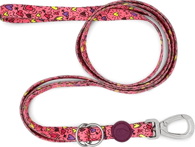 Morso - Hondenriem Verstelbaar - Gerecycled - Pink Think Roze - S - 75-230X1,5 cm