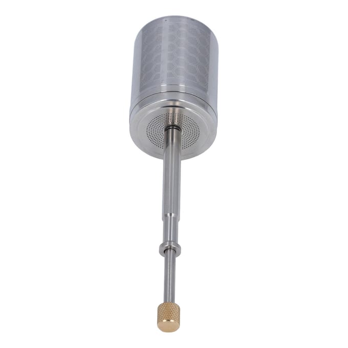 Druktype Koffie-infuser Roestvrij Staal Veer Aangedreven Zeef Herbruikbaar Koffiezetzuiger Filter gray