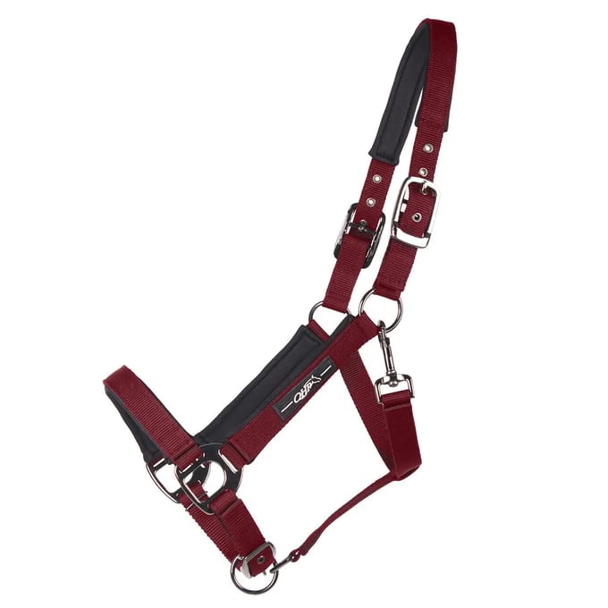 Qhp Halster Qhp Deluxe Donkerrood