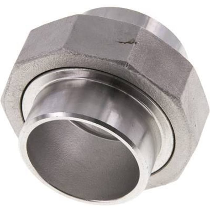 Rechte Koppeling 48.3mm Laseinde RVS Conische Afdichting 16bar