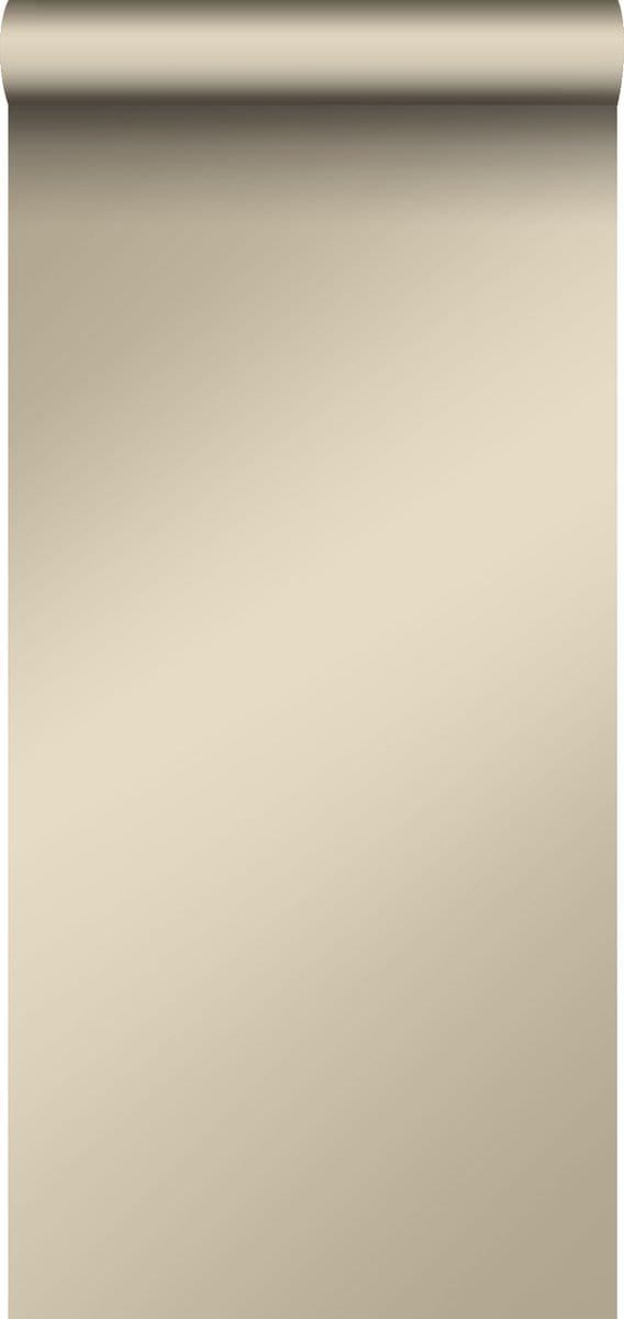 Origin Wallcoverings behang effen glanzend beige - 53 cm x 10.05 m - 345706