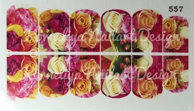 Korneliya Water Decal Nail Wrap WD 557