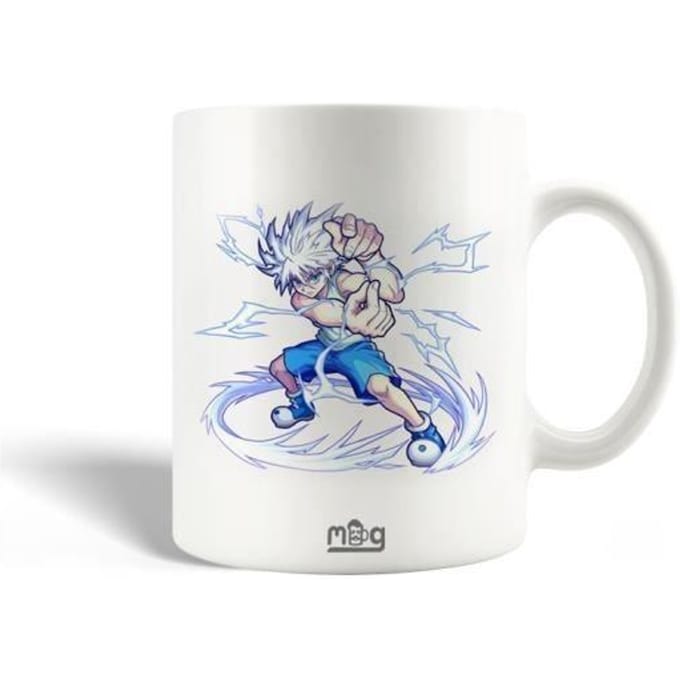 Mug en Céramique - Kirua Zoldik - Hunter x Hunter - 30cl - Compatible Lave-Vaisselle - Blanc