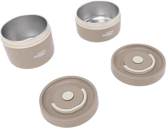 Draagbare Stapelbare Lunchbox Set met Thermische Isolerende Tas