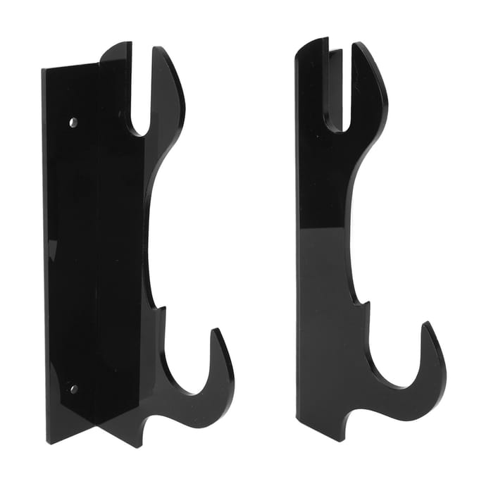 2 Stuks Samurai Zwaardhouder Wandmontage Samurai Zwaardhouder Zwaard Wand Display Rek Zwart zwart