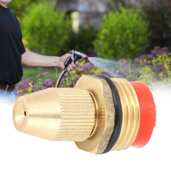 2 Stuks G1/2 DN15 Centrifugaal Verstelbare Micro Sproeier Tuinirrigatie Vernevelende Sproeikop beige