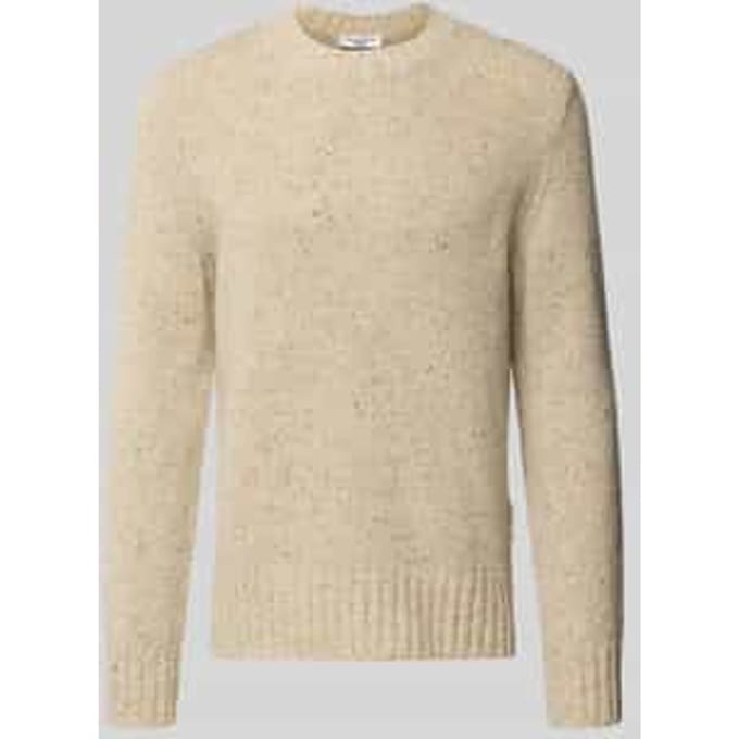 Regular fit gebreide pullover van scheerwolmix