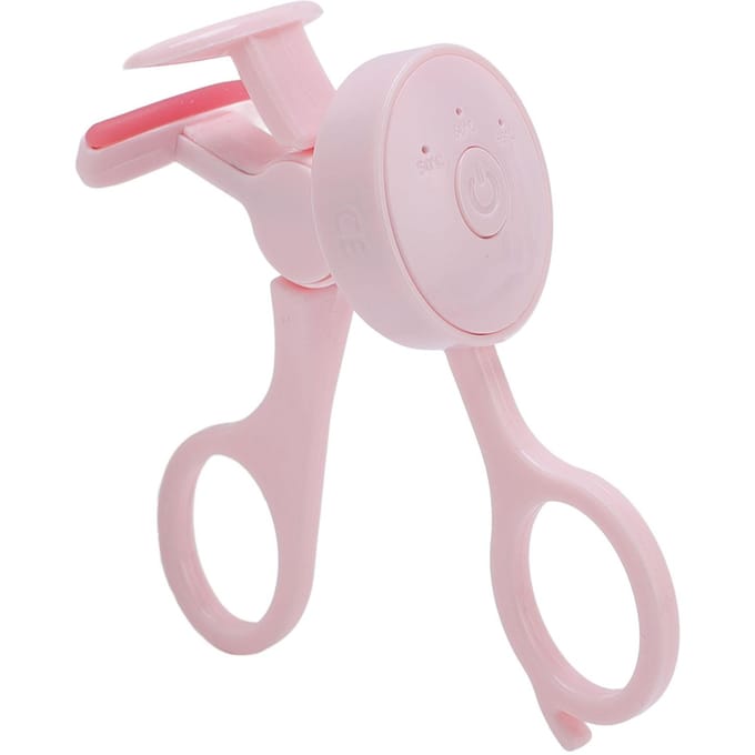 Elektrische Wimperkruller Draagbare Miniatuur Verwarmde Wimperkruller Langdurig Oplaadbare Wimper roze