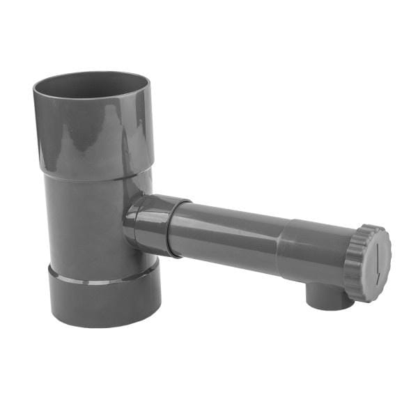 Bradas Regentonautomaat – 100 mm Binnendiameter – GZ 1″ Kraan – Grijs