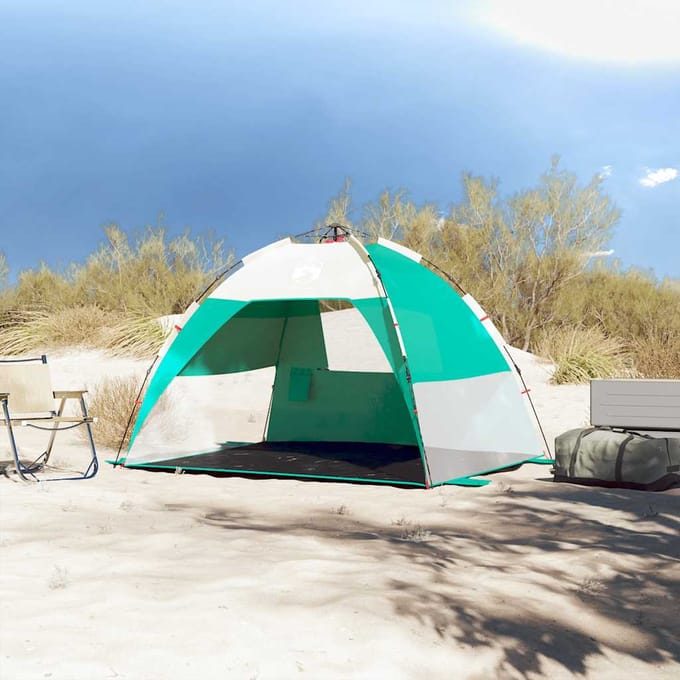 vidaXL - strandtent - 2-persoons - waterdicht - snelontgrendeling - zeegroen