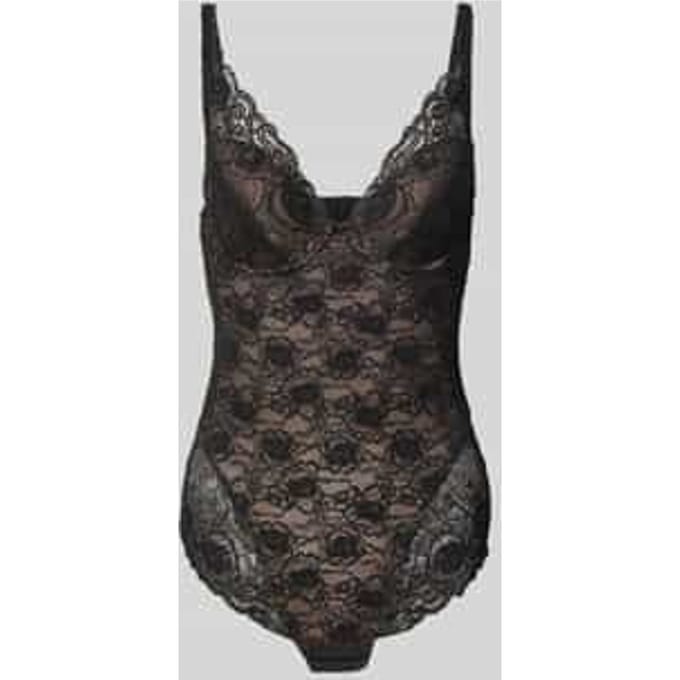 Body van kant met haakjessluiting, model 'Cyrile'