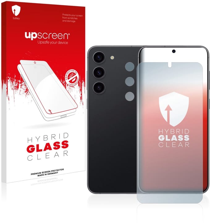 upscreen - Screenprotector voor Samsung Galaxy S23 Plus (Voor+Camera) - Folie Beschermfolie Beschermglas transparant