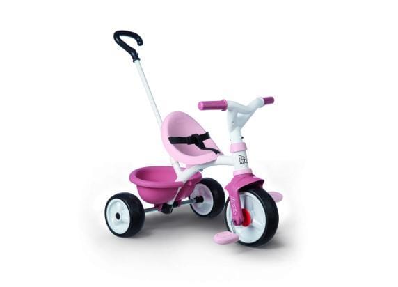 Smoby Be Move Roze - Driewieler met duwstang