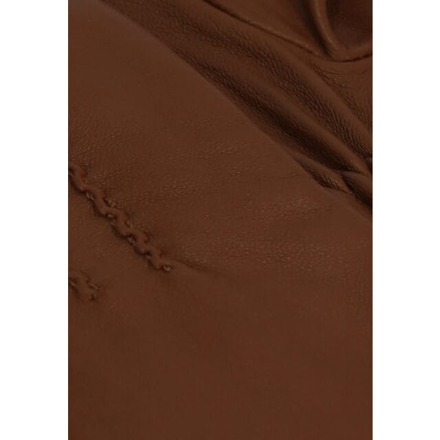 Sarlini Dames Leren Handschoenen Cognac - Maat M/L