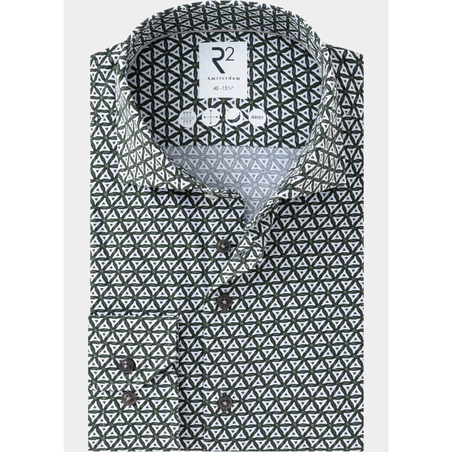 R2 Amsterdam Overhemd heren printed single jersey shirt 134.wsp.005/074