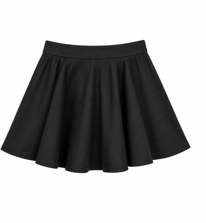 Succubus Clothing Gigi Bengaline 50's Korte Swing Rok Zwart