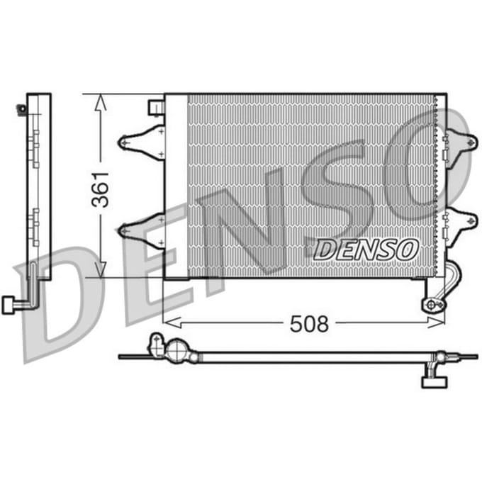 Condensator, airconditioning DENSO DCN27004