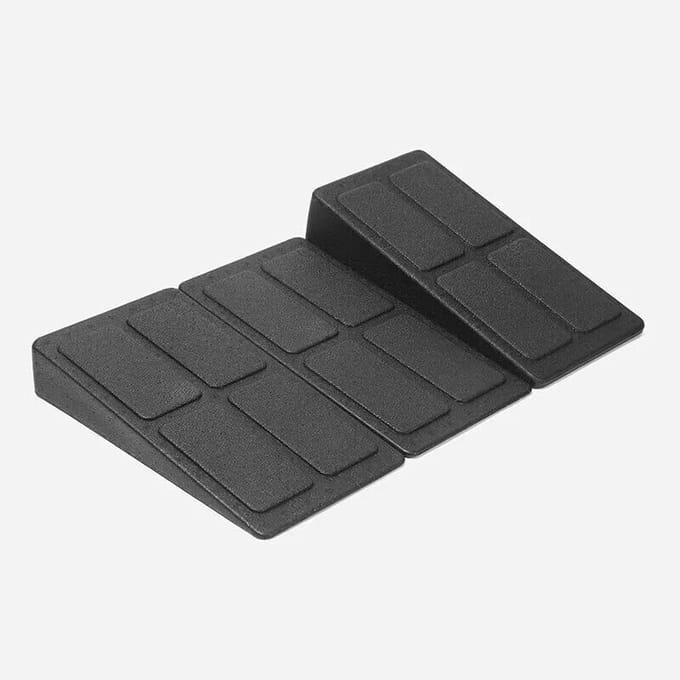 1/3 Stuks Verstelbaar Antislip Squat Wig Blok Deadlift Hellingsbaan Kuitstrekker Schuin Bord Krachttraining black