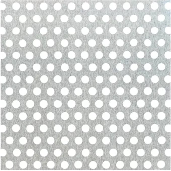 Alberts Geperforeerde Plaat - Aluminium - Natuur - Ronde Perforatie - 200x1000x0,8mm