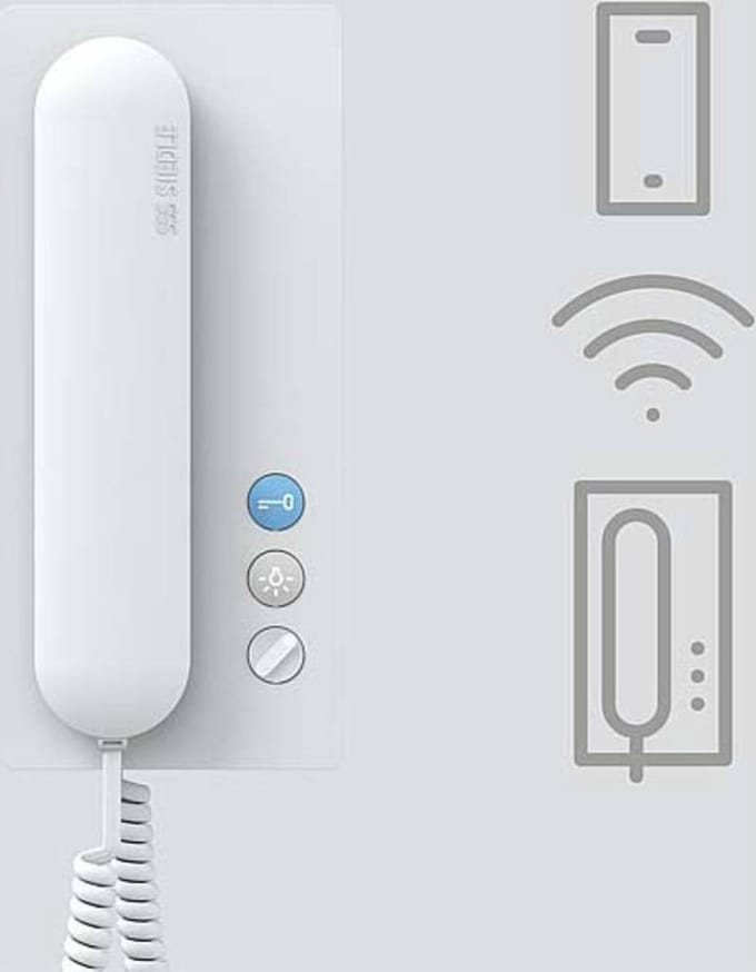 Siedle IQ HTS Binnenunit voor Deurintercom WiFi Tweegezinswoning