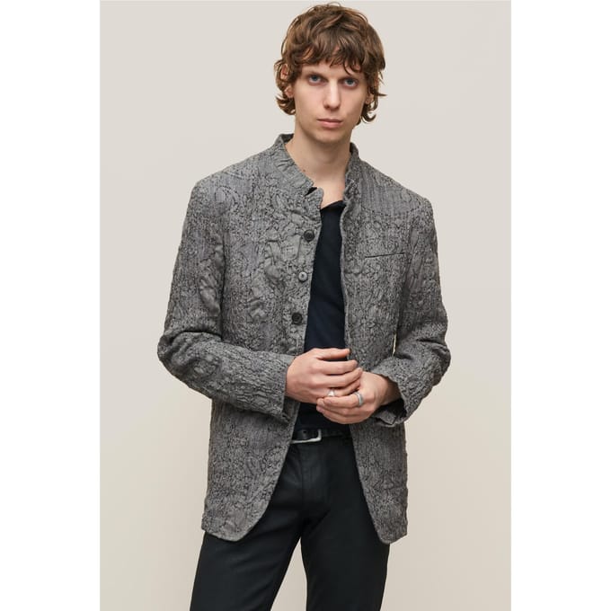 John Varvatos Slim Fit Single Breasted Silver Größe: 46 | Blazer Outlet | Herren | Grau