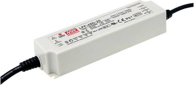 Mean Well LPF-40-12 LED-driver, LED-transformator Constante spanning, Constante stroomsterkte 40 W 3.34 A 7.2 - 12 V/DC