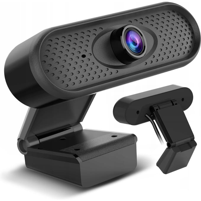 USB-webcam met microfoon en bevestigingsclip Full HD 1080P computercamera PC thuiskantoor 25 fps 1,7 m kabel NanoRS RS680