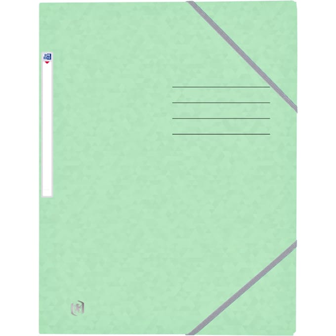 Elastomap Oxford Top File+ A4 3 kleppen 390gr pastel groen