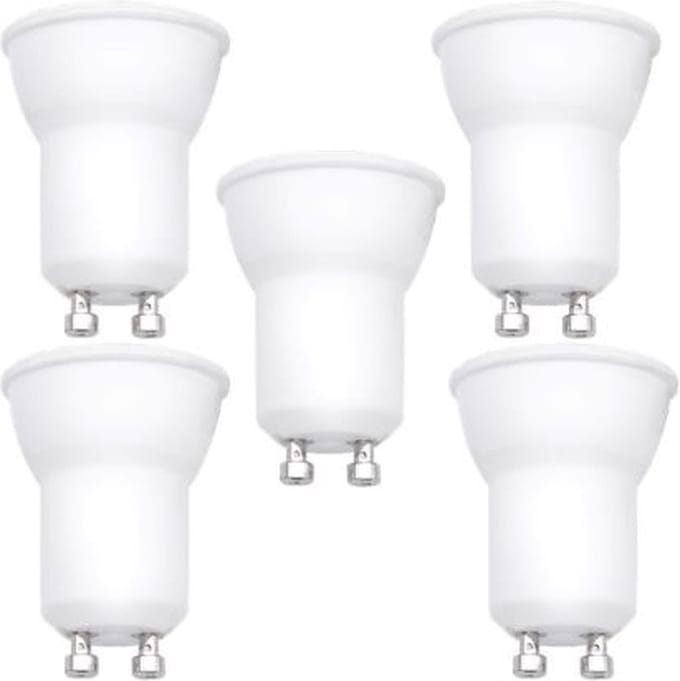 Xtra Warm Led-5 stuks MR11 GU10-3W-dim to warm-2000-3000K-COB