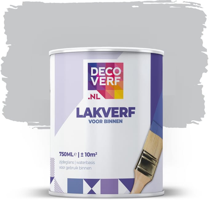 Decoverf lakverf kiezelgrijs, 750ml