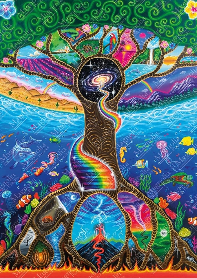Magnolia legpuzzel The Real Journey - 1000 stukjes multicolor.