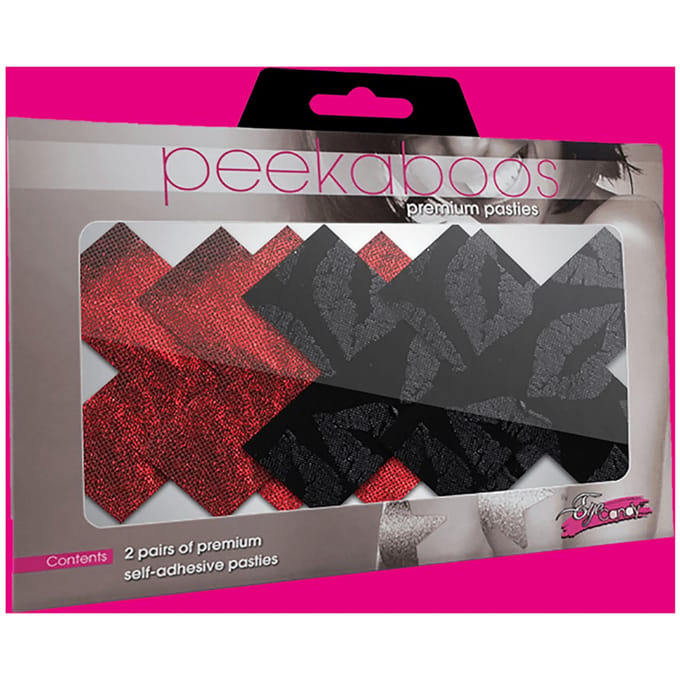 Peekaboo Sexy Pasties Stolen Kisses X - Multicolor