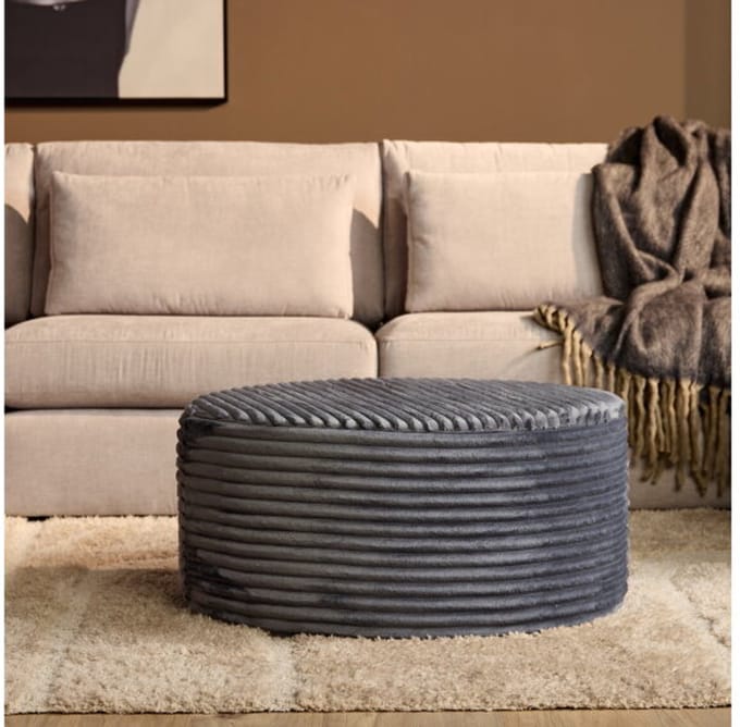 My Sofa Hocker | Rond | 80 cm | Tilia 85 | Antraciet