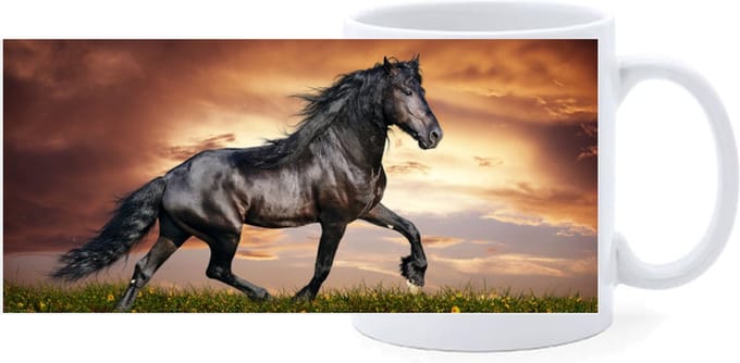 Beker - Zwart Paard