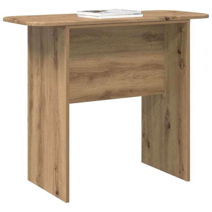 vidaXL - Wandtafel - Artisan - Eiken - 93 - x - 40 - x - 75 - cm - Bewerkt - hout