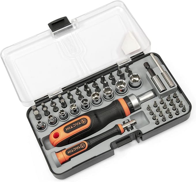 57-delige Bit- en Dopsleutelset met Ratel - Complete Schroevendraaier Set