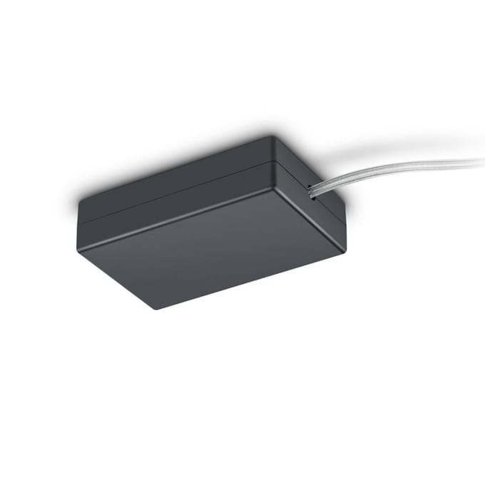 Spanningsrail Voedingsconnector Flexibel - DUOLINE - 2 Fase - Mat Zwart