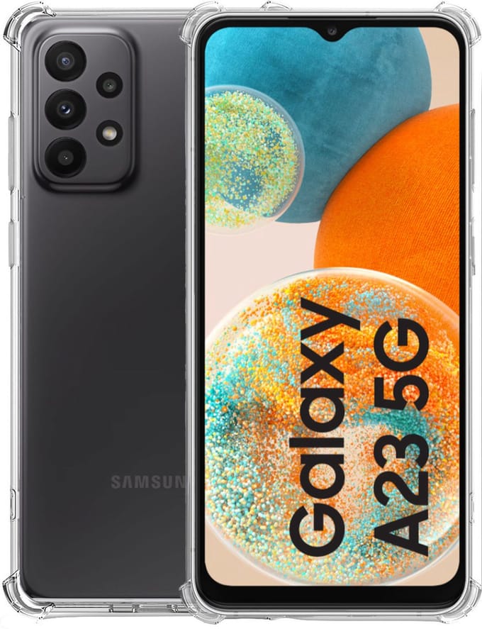 Geschikt voor Samsung A23 4G / 5G Hoesje – Shock Proof Case – Cover Transparant