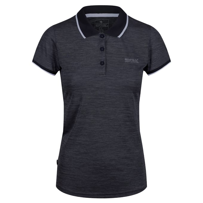 Regatta Dames/dames Remex II Polo Hals T-Shirt (Zwart)