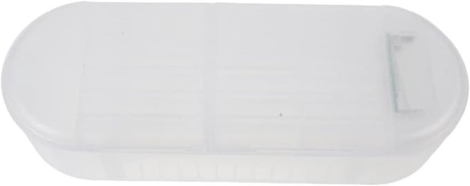 Batterij Opbergdoos - Batterij Organizer - Batterijen Sorteren - Dubbele Laag - 28 cm - Transparant