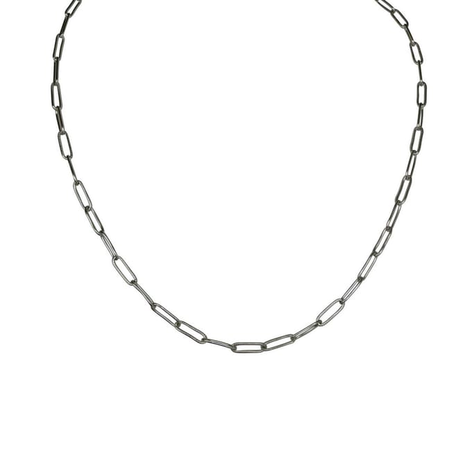 FlowJewels - schakelketting - staal - zilverkleurig