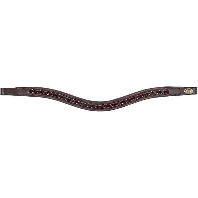 Frontaal voor paard HFI Padded Wave + Strass