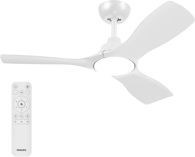 Philips LED Fixed blade Plafondventilator 30 W Met afstandsbediening, Dimbaar