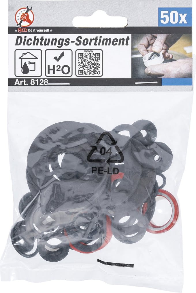 BGS 8128 - Assortiment de joints d’étanchéité | 50 pièces