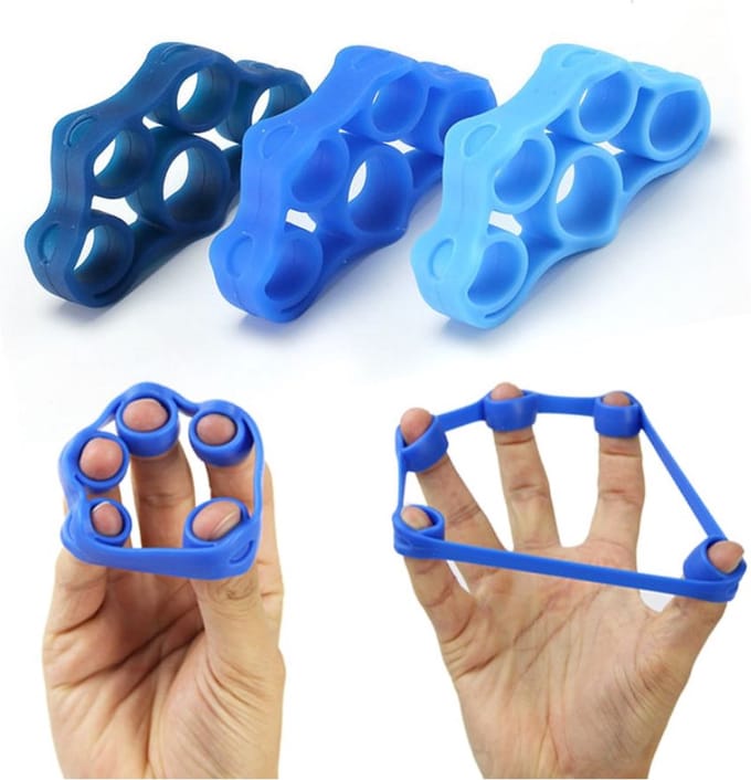 Cabantis weerstandband vinger training - Blauw - grip training - 4kg
