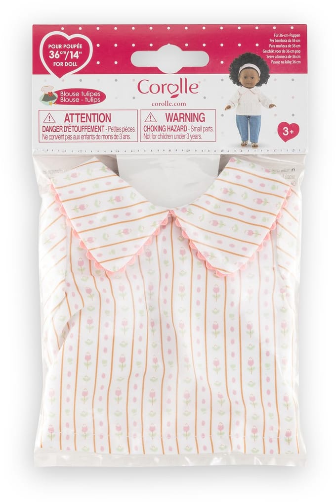 Corolle poppenblouse tulpen 36cm poppenkleding accessoire.