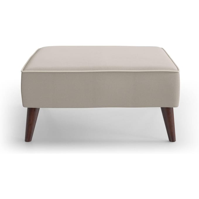 Hocker Zara linnen met contrast piping | NADUVI Collection