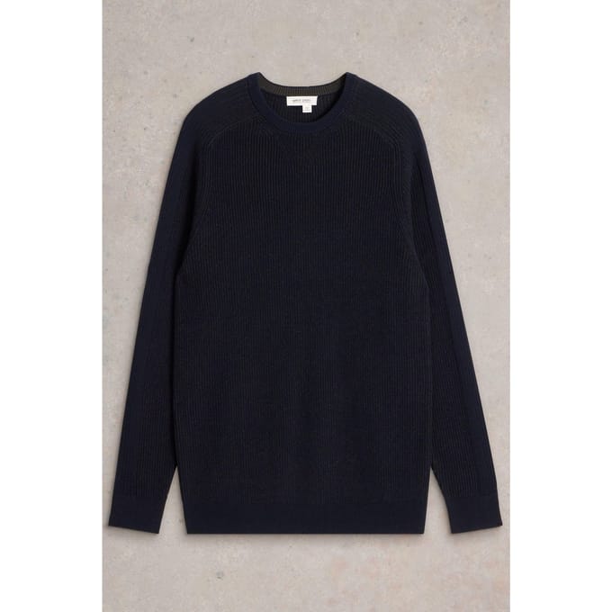 White Stuff Pentire Cotton Crew Dark Navy Taglia: M | Maglioni a maglia Outlet | Uomo | Blu