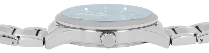JUST WATCH herenhorloge roestvrij staal zilver, datumweergave