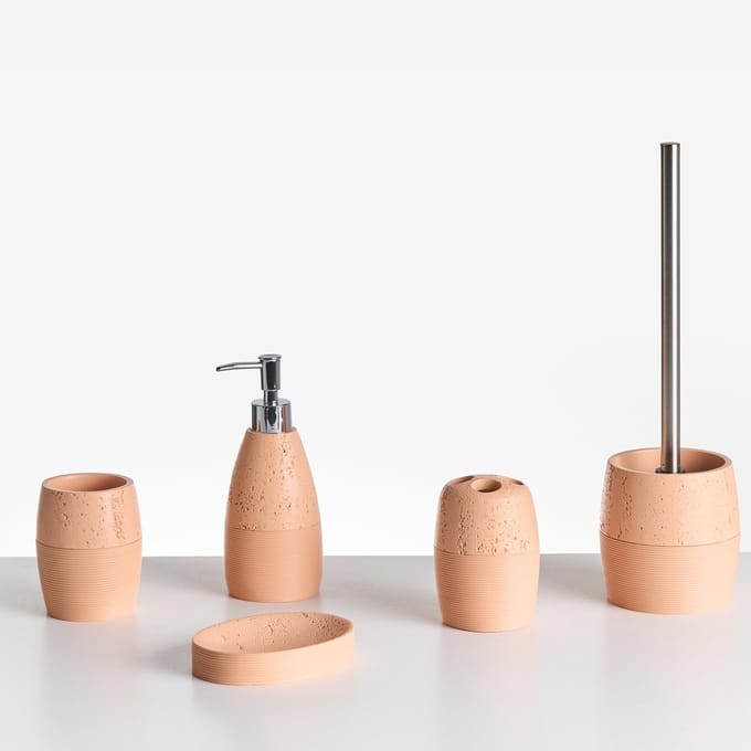 YARAPA - Badkameraccessoireset - Oranje - Polyresin